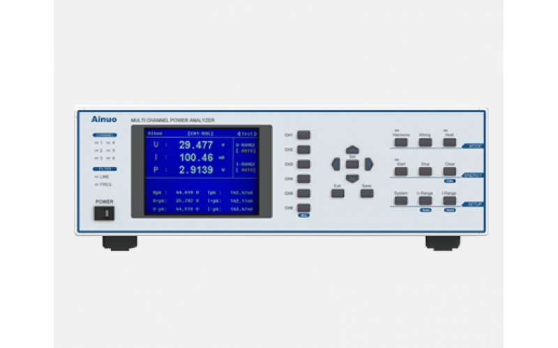 艾诺Ainuo AN87500 高性能多通道功率分析仪
