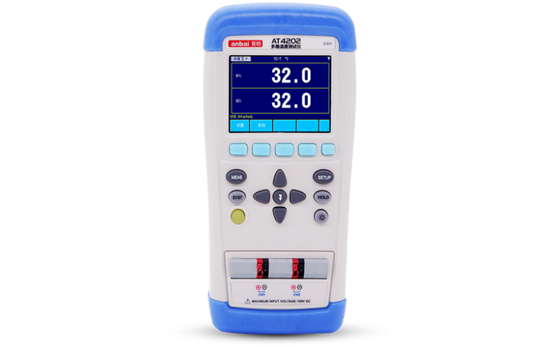 安柏anbai AT4202手持多路温度测试仪